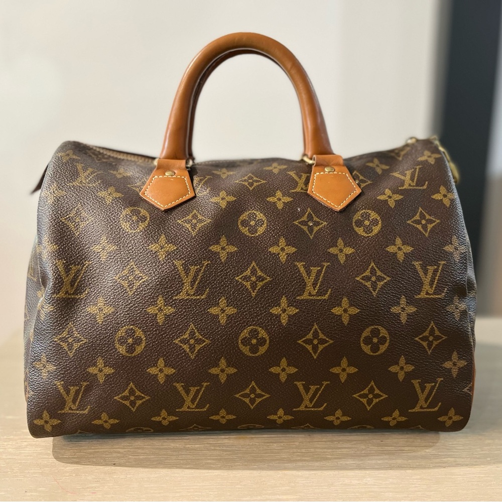 Vintage Late 1970s Louis Vuitton French Company Monogram Speedy 30/Made in USA